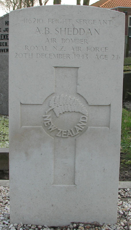 F/Sgt Alexander Bernard Sheddan<br /><br /><br />died on active duty - December 20th, 1943